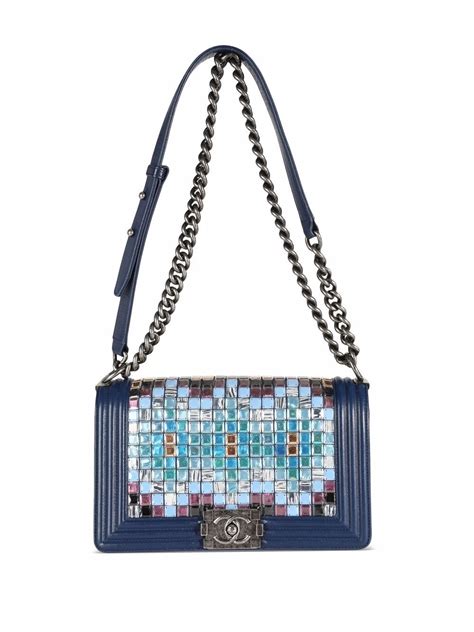 Chanel limited edition medium Mosaic Boy shoulder bag 